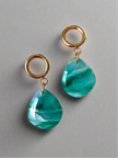 Emerald Dream teardrop earrings
