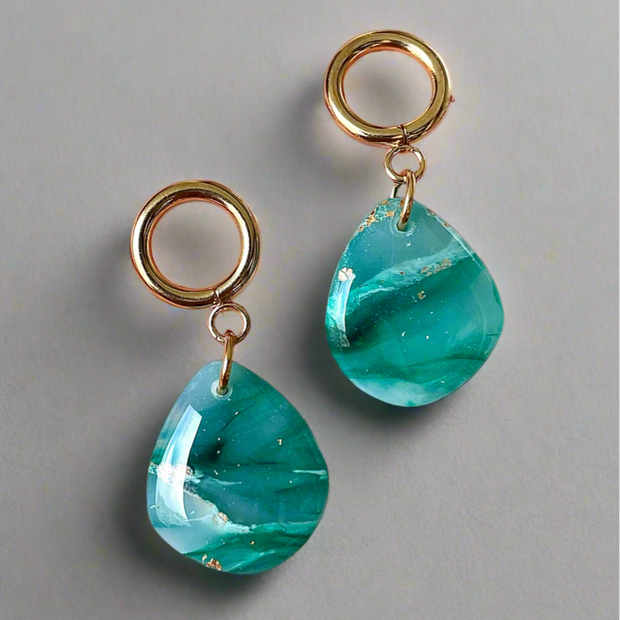Emerald Dream teardrop earrings