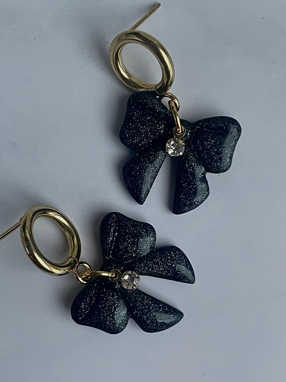 Romantic elegant bow earrings