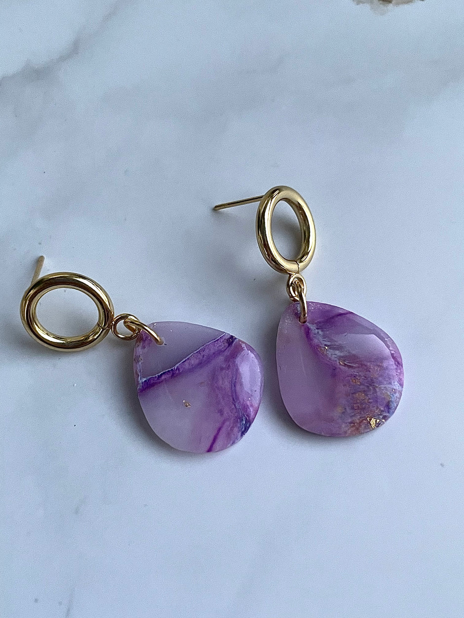 Amethyst Dream teardrop earrings