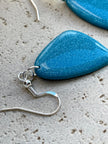 Silver hook minimalistic dangle earrings