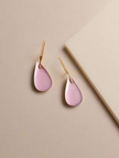 Glossy pear minimalistic teardrop earrings