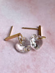 Crystal hearts earrings