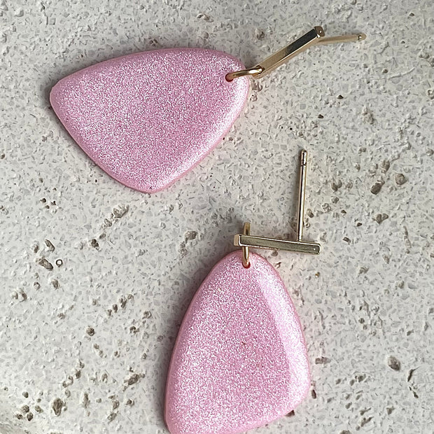 Glossy minimalistic dangle earrings Monica