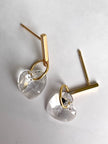 Crystal hearts earrings