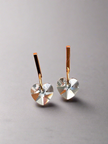 Crystal hearts earrings