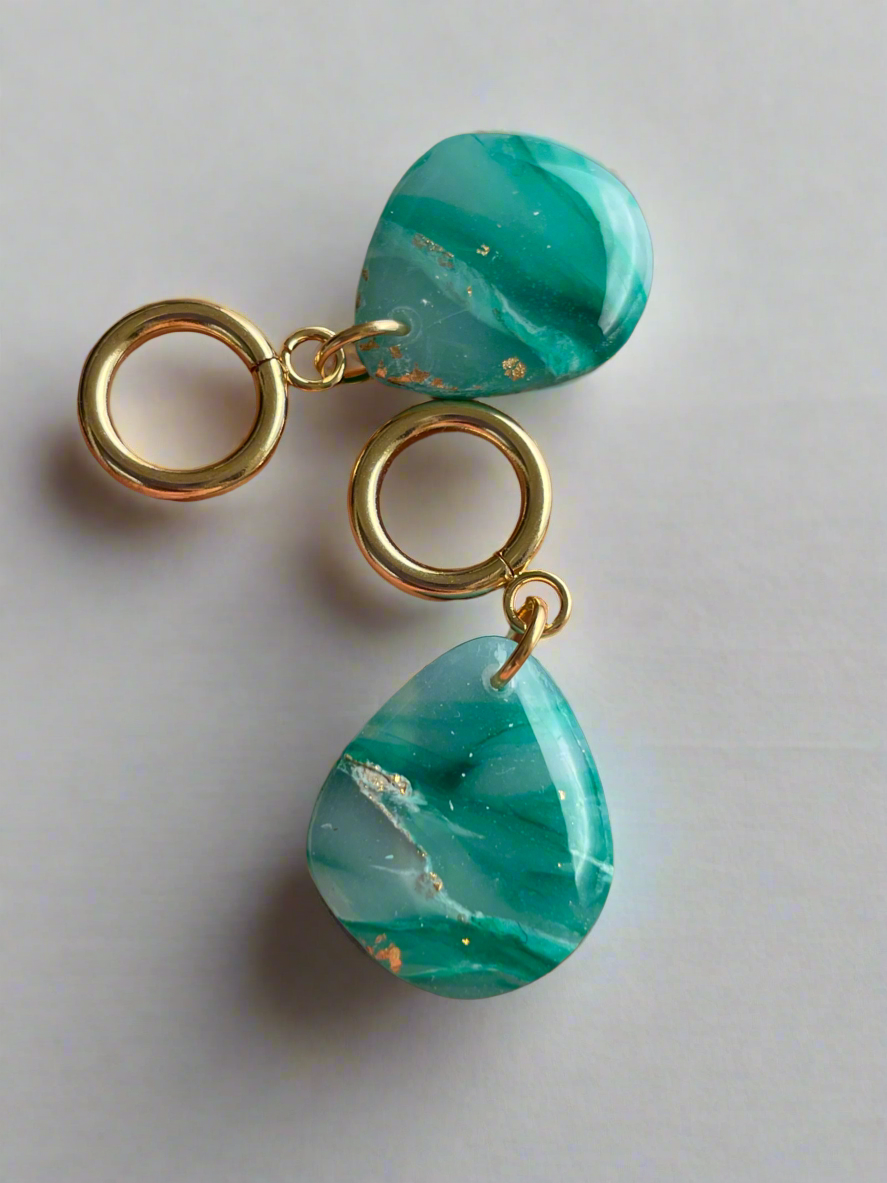 Emerald Dream teardrop earrings