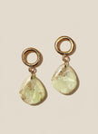Olive teardrop earrings