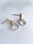 Crystal hearts earrings