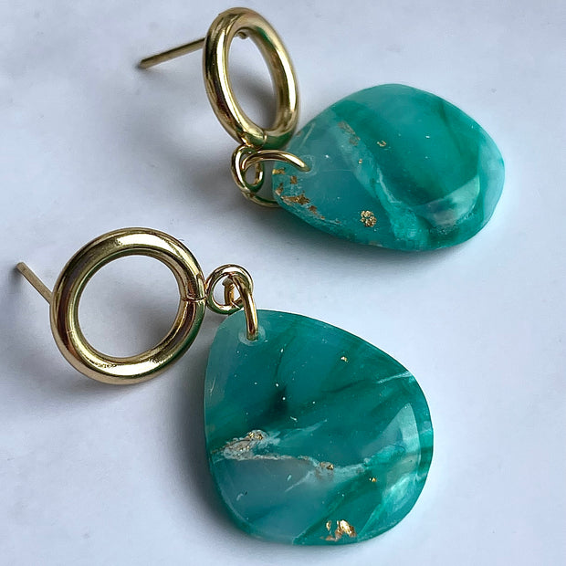 Emerald Dream teardrop earrings