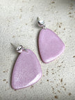 Shimmery minimalistic dangle earrings