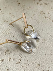 Crystal hearts earrings