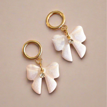 Romantic elegant bow earrings