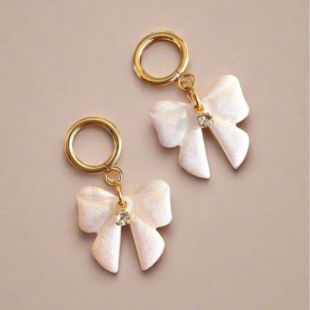 Romantic elegant bow earrings