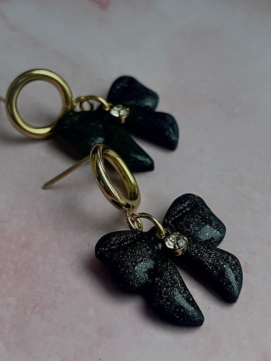 Romantic elegant bow earrings