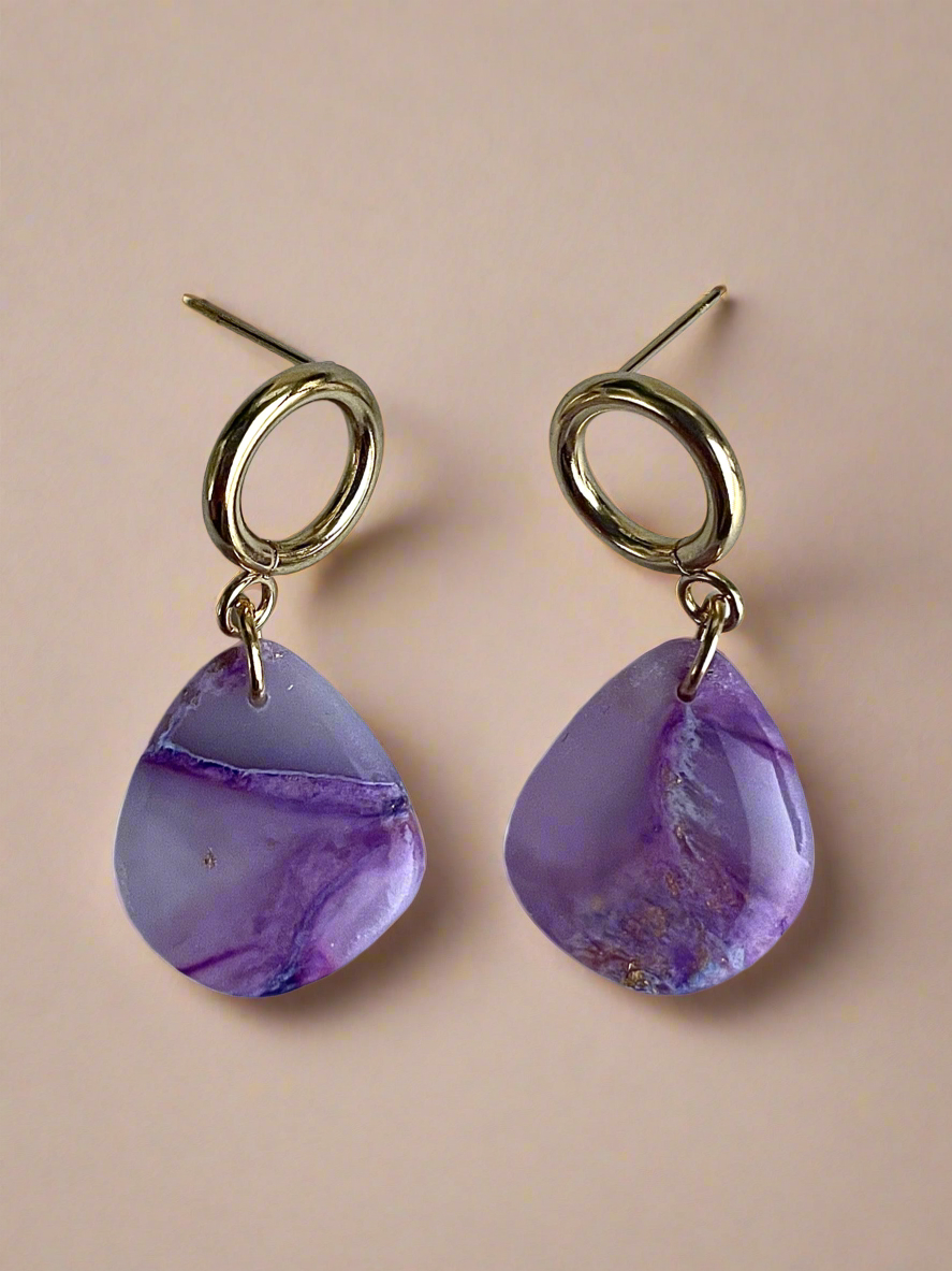 Amethyst Dream teardrop earrings
