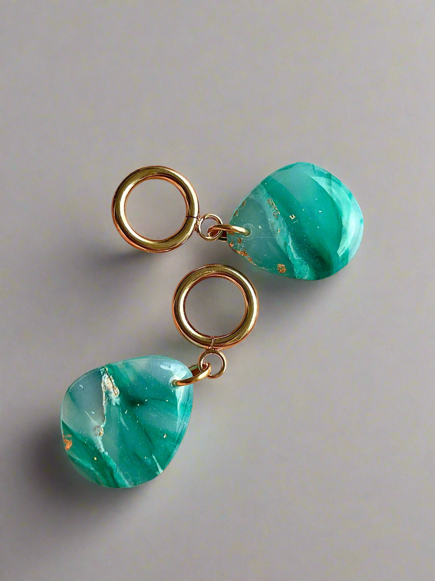 Emerald Dream teardrop earrings