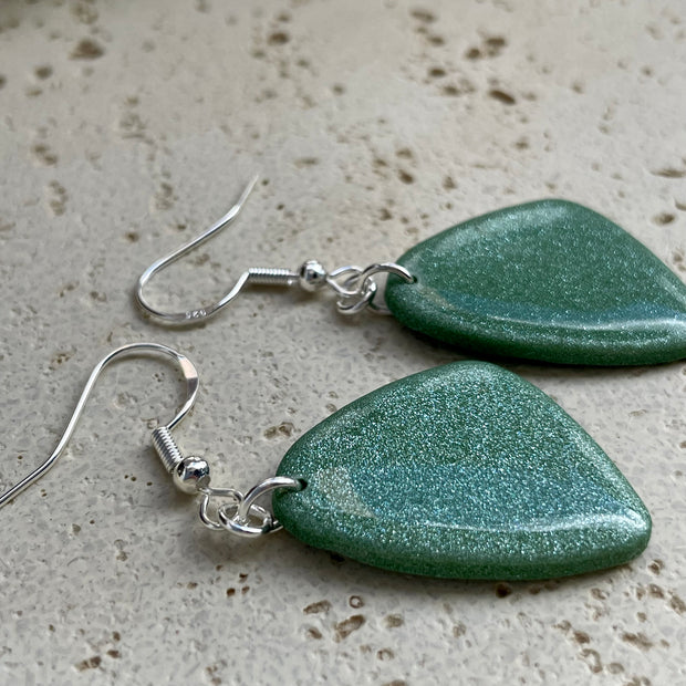 Silver hook minimalistic dangle earrings