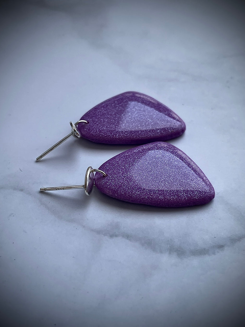 Glossy minimalistic earrings Tera