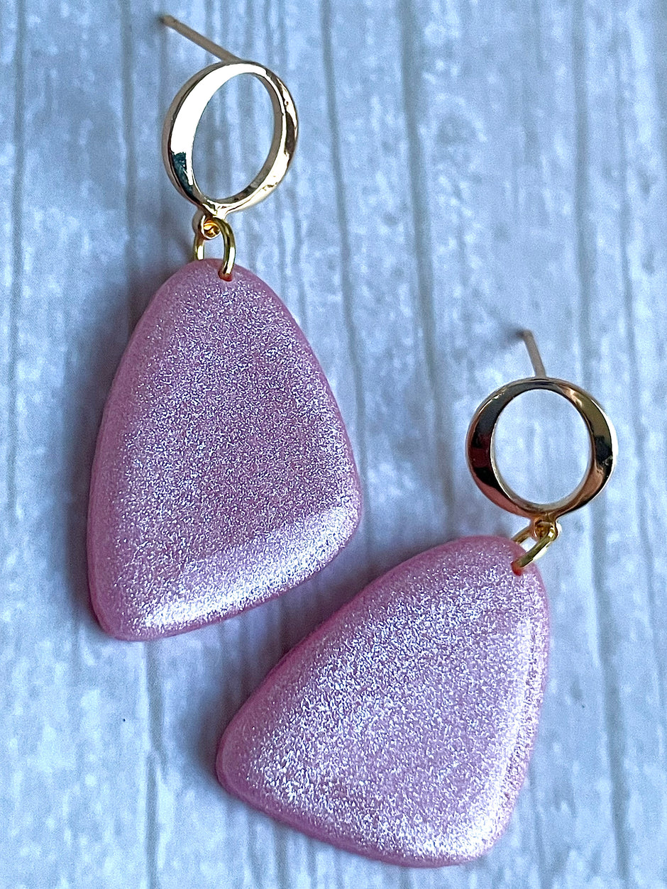 Glossy minimalistic earrings Diva