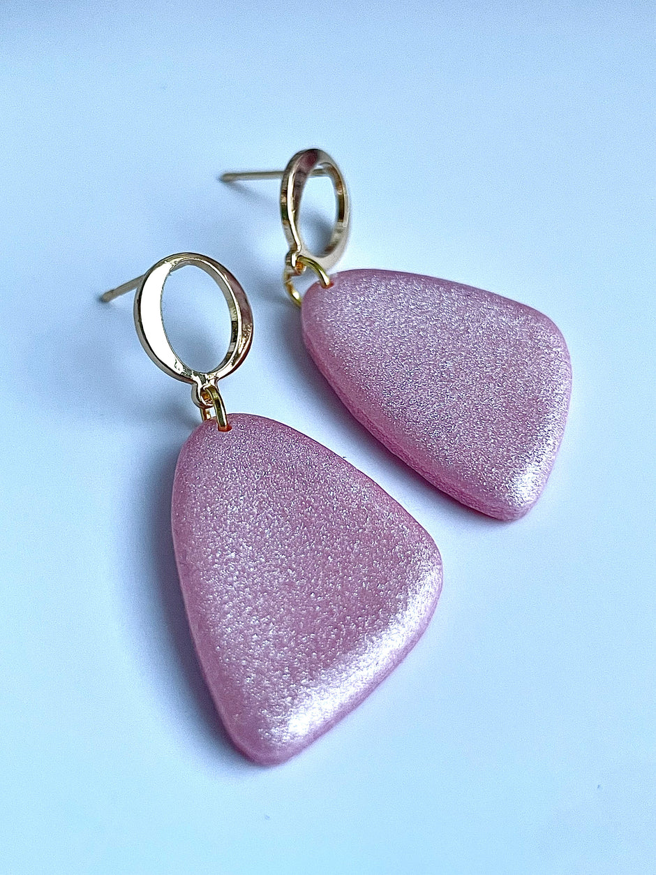 Glossy minimalistic earrings Diva