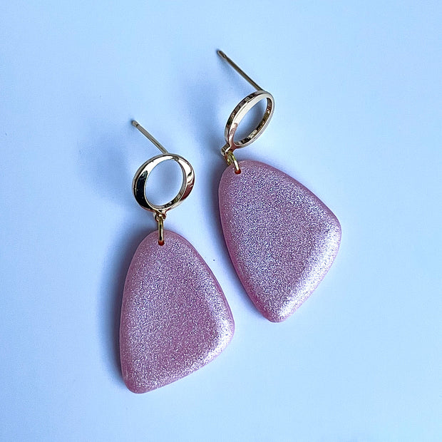 Glossy minimalistic earrings Diva