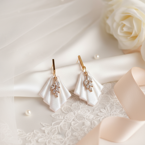 Bridal Fan Earrings
