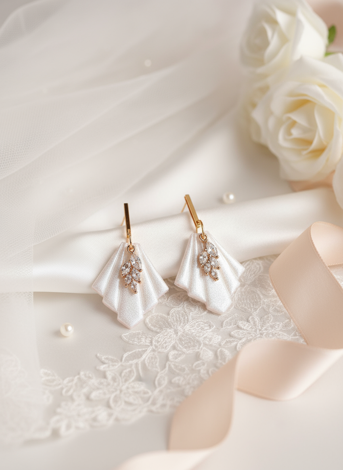 Bridal Fan Earrings